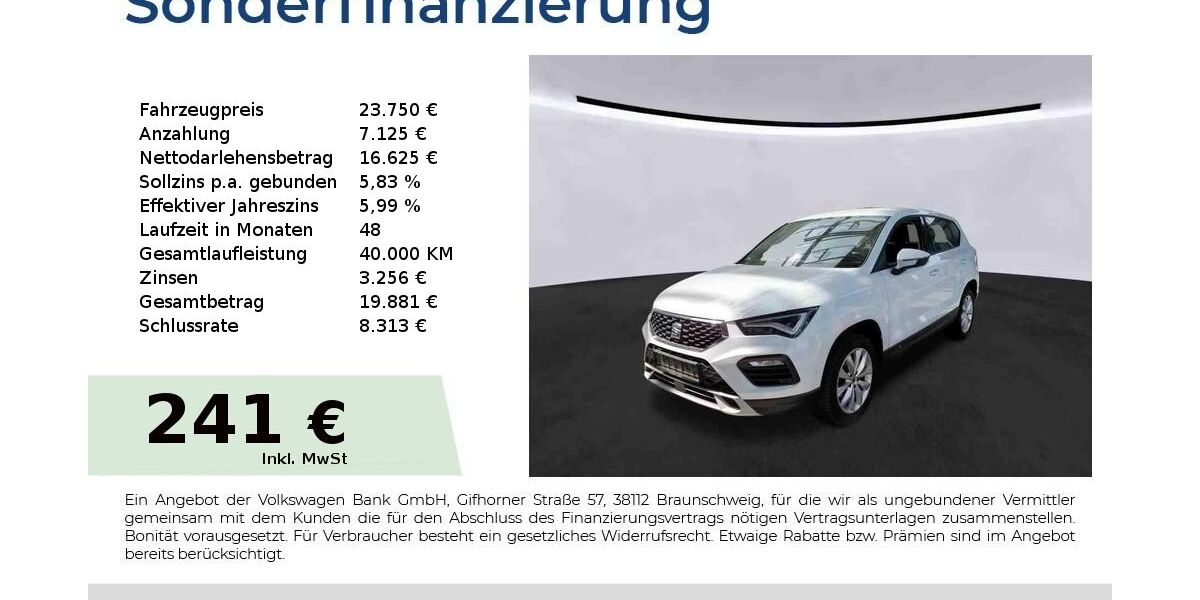 Seat Ateca 26.750 km 23.750 &euro; Nürnberg 90431