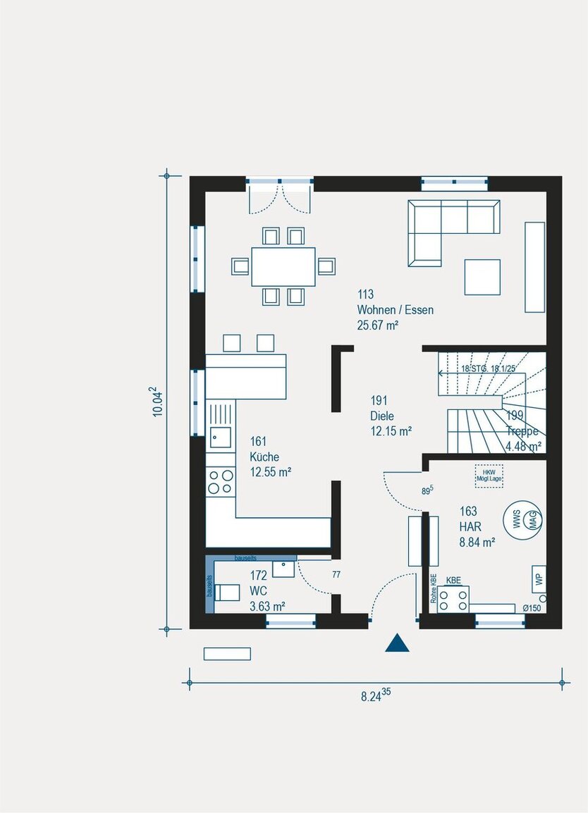 Stadthaus mit Dachterrasse 5 zimmer