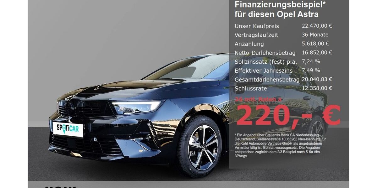 Opel Astra 26.700 km 21.480 &euro; Aachen 52078