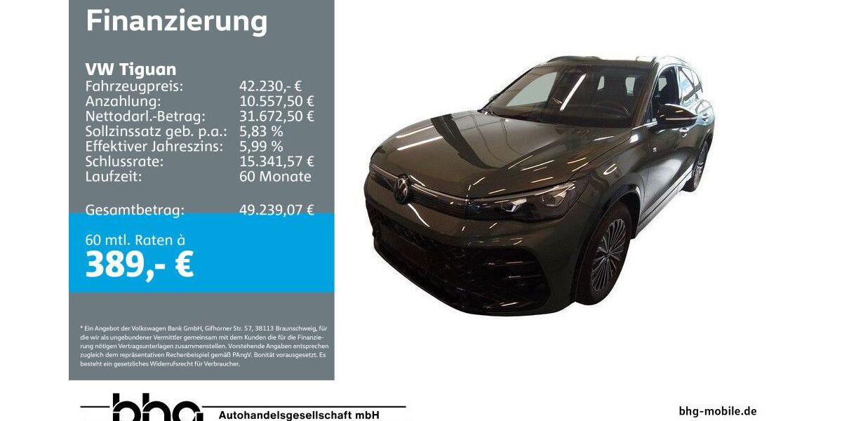 VW Tiguan 27.131 km 42.230 &euro; Ettlingen 76275