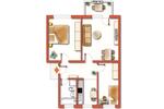 Etagenwohnung Wurzen - 2.5 Zimmer, 61 m&sup2;, 415&euro; | Angebot:26493232