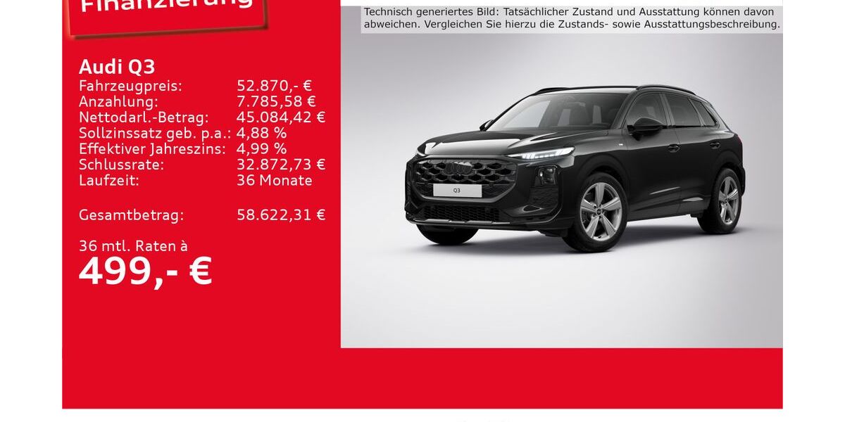 Audi Q3 3.900 km 52.870 € Ulm 89073