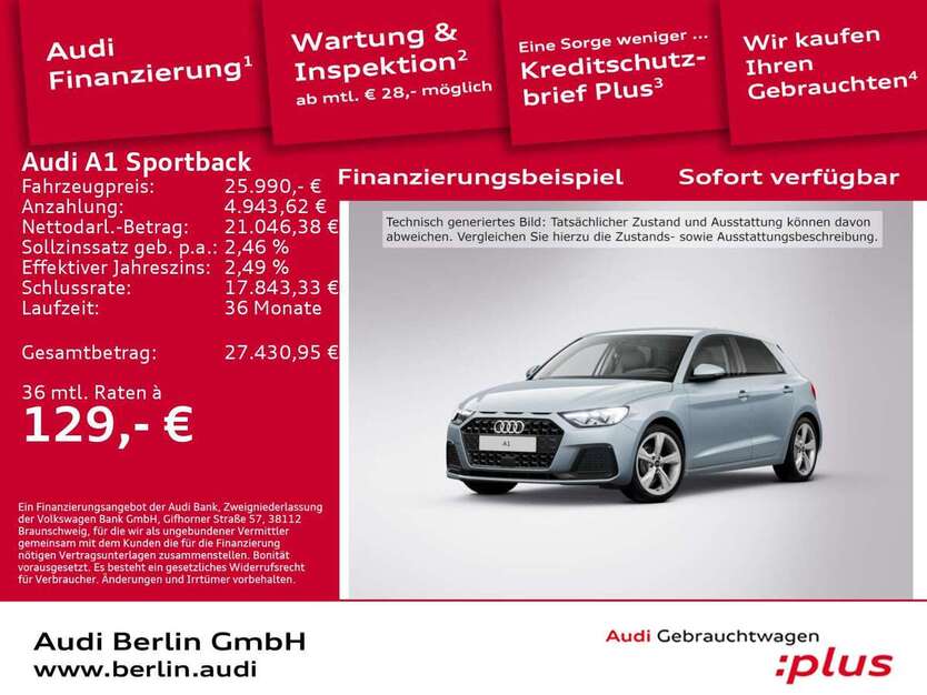Audi A1 3.100 km 25.990 € Berlin 12489