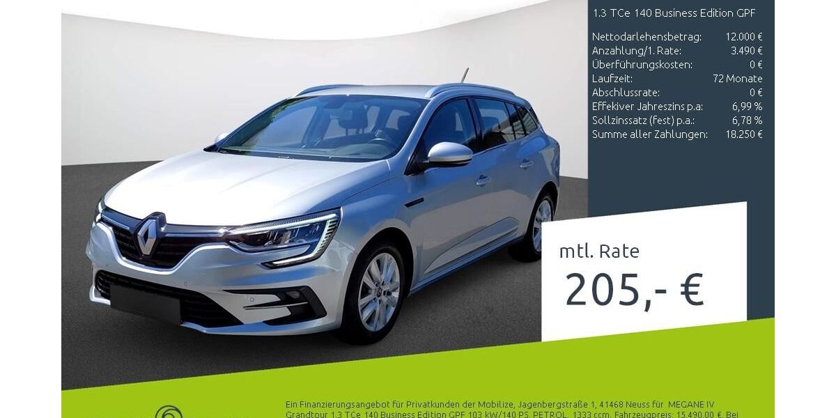 Renault Megane 38.140 km 15.490 &euro; Stuhr 28816