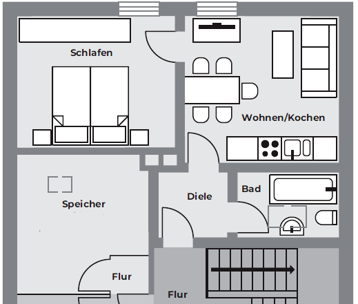 Wohnung zum Mieten in Zwiesel 250 € 36.04 m²