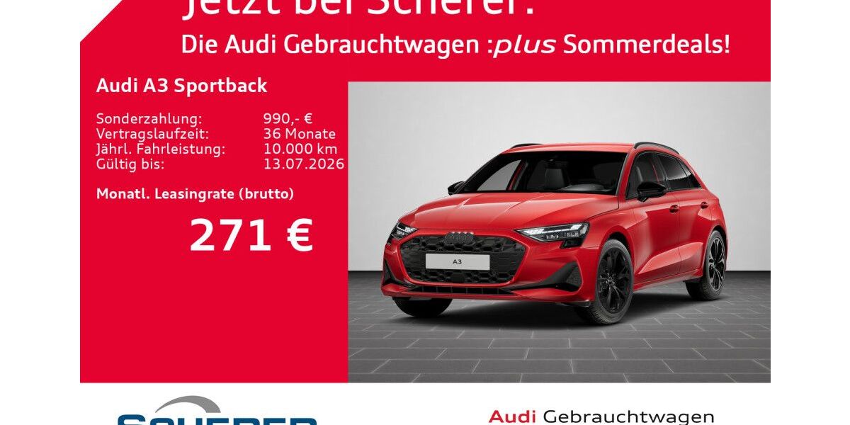 Audi A3 6.257 km 34.919 &euro; Mannheim 68309