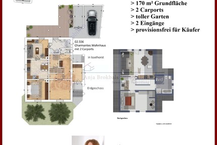2-Familienhaus in Isselhorst: EG barrierefrei, 170 m², 2 Carports, toller Garten, 2 Eingänge - provisionsfrei für Käufer 6.5 zimmer