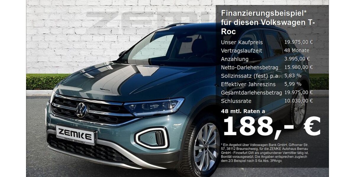 VW T-Roc 52.487 km 19.975 &euro; Schorfheide OT Finowfurt 16244