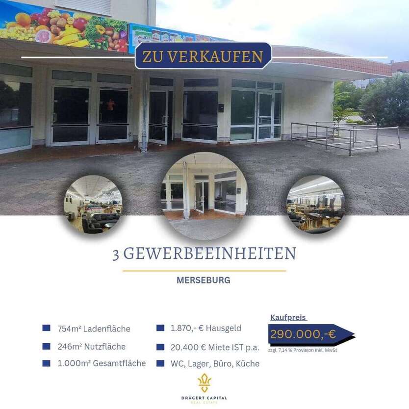 Einzelhandel in Merseburg 290.000 € 754 m²