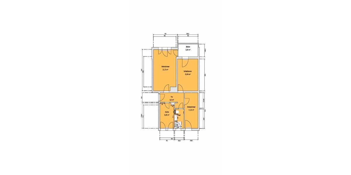 Etagenwohnung Oldenburg Eversten - 3 Zimmer, 70 m&sup2;, 239.000&euro; | Angebot:26834496