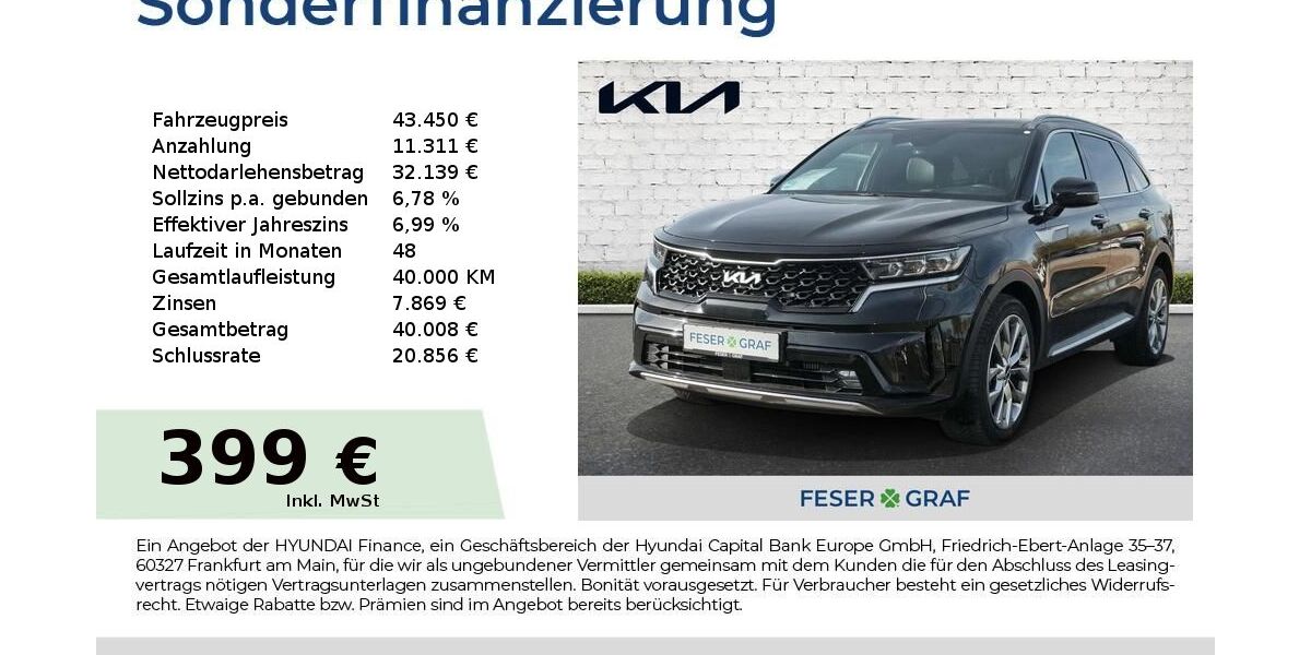 Kia Sorento 27.196 km 43.450 &euro; Roth 91154