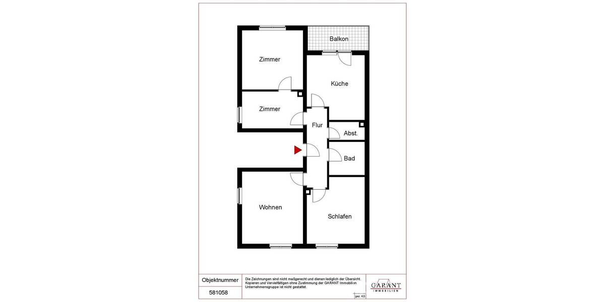 Etagenwohnung Landau in der Pfalz Landau - 4 Zimmer, 88 m&sup2;, 259.000&euro; | Angebot:26453929
