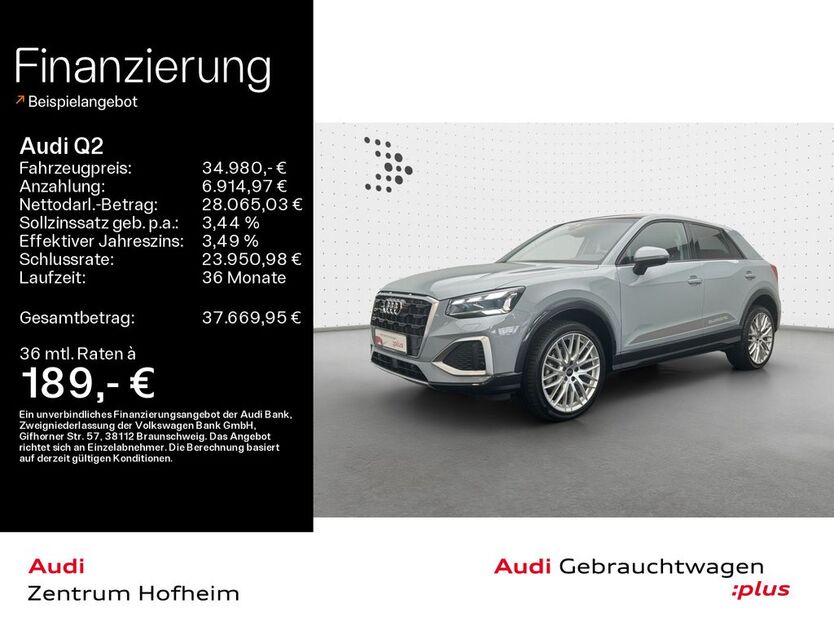 Audi Q2 9.047 km 34.980 € Hofheim 65719