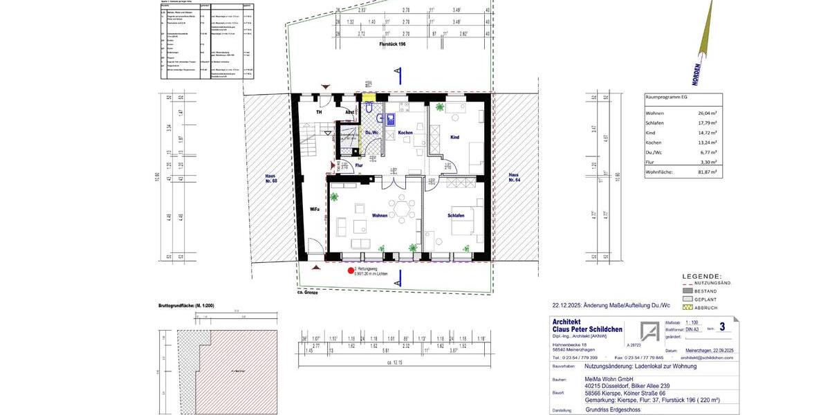 Erstbezug neu geschaffener Wohnung, 3,5 Zimmer und barrierefrei 3.5 zimmer