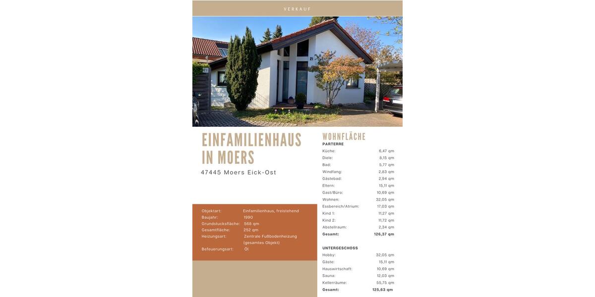 Einfamilienhaus Moers Rheinkamp - 580.000&euro; | Angebot:27076578