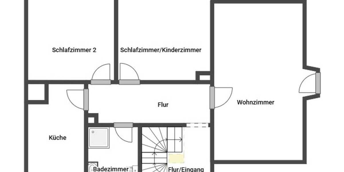 Etagenwohnung Bopfingen Oberdorf - 3 Zimmer, 68 m&sup2;, 260.000&euro; | Angebot:26875329