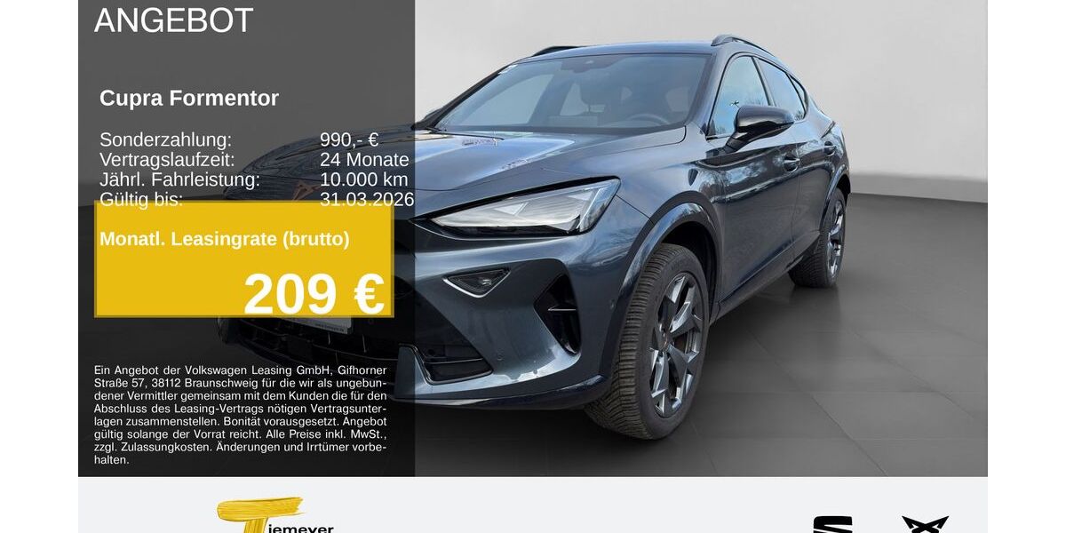 Cupra Formentor 19.932 km 32.790 &euro; Hemer 58675