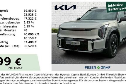 Kia EV9 9.990 km 69.850 € Nürnberg 90425