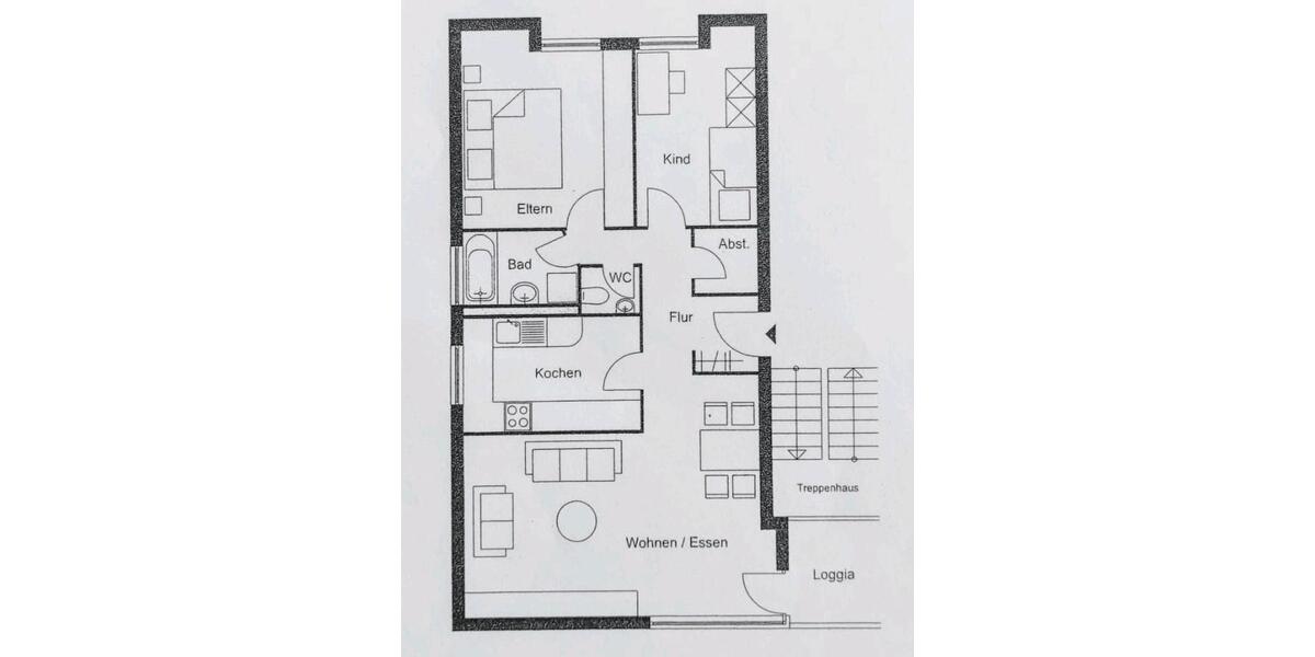 Hochparterre Bad Waldsee - 3 Zimmer, 70 m&sup2;, 220.000&euro; | Angebot:26253255