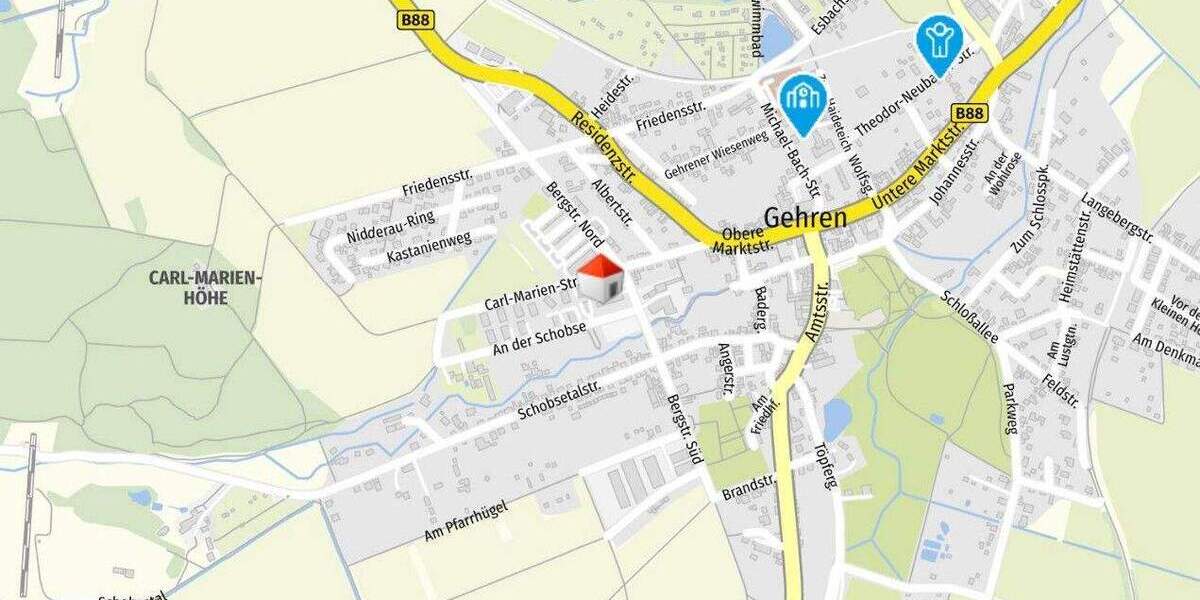 Etagenwohnung Gehren Gehren - 4 Zimmer, 68 m&sup2;, 59.000&euro; | Angebot:26789741