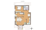 Dachgeschoßwohnung Gundelfingen an der Donau - 3 Zimmer, 73 m&sup2;, 235.000&euro; | Angebot:25291105