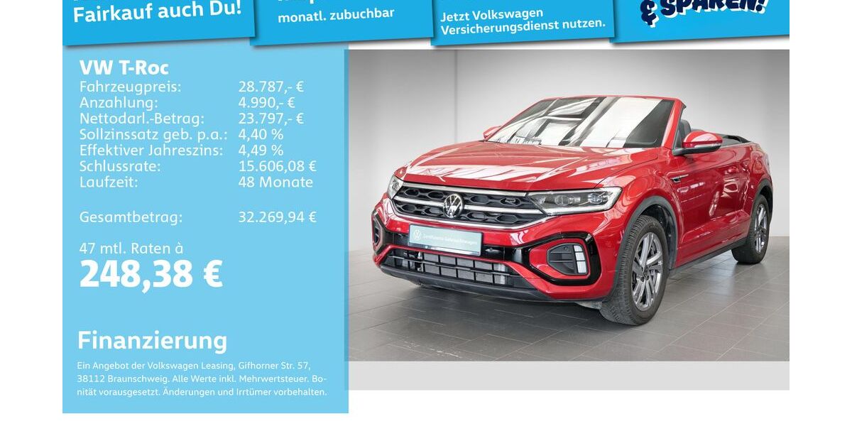 VW T-Roc 15.461 km 27.699 &euro; Mannheim 68309