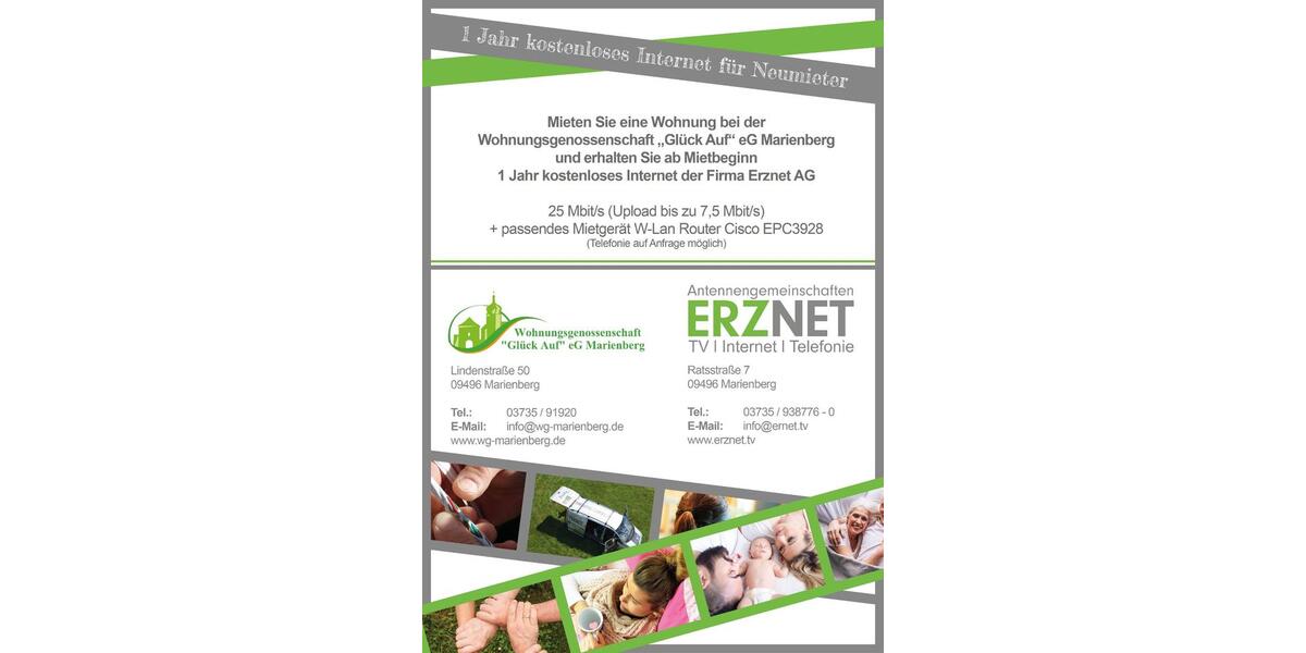 Etagenwohnung Marienberg - 3 Zimmer, 69 m&sup2;, 386&euro; | Angebot:19855808
