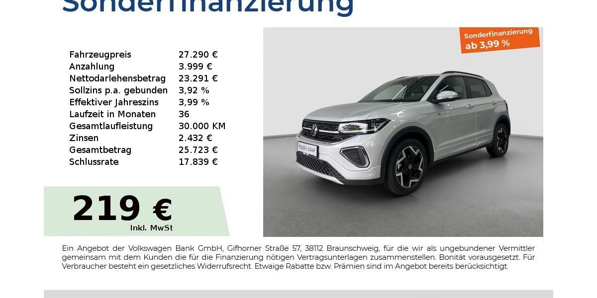 VW T-Cross 10.308 km 27.290 &euro; Fürth 90763