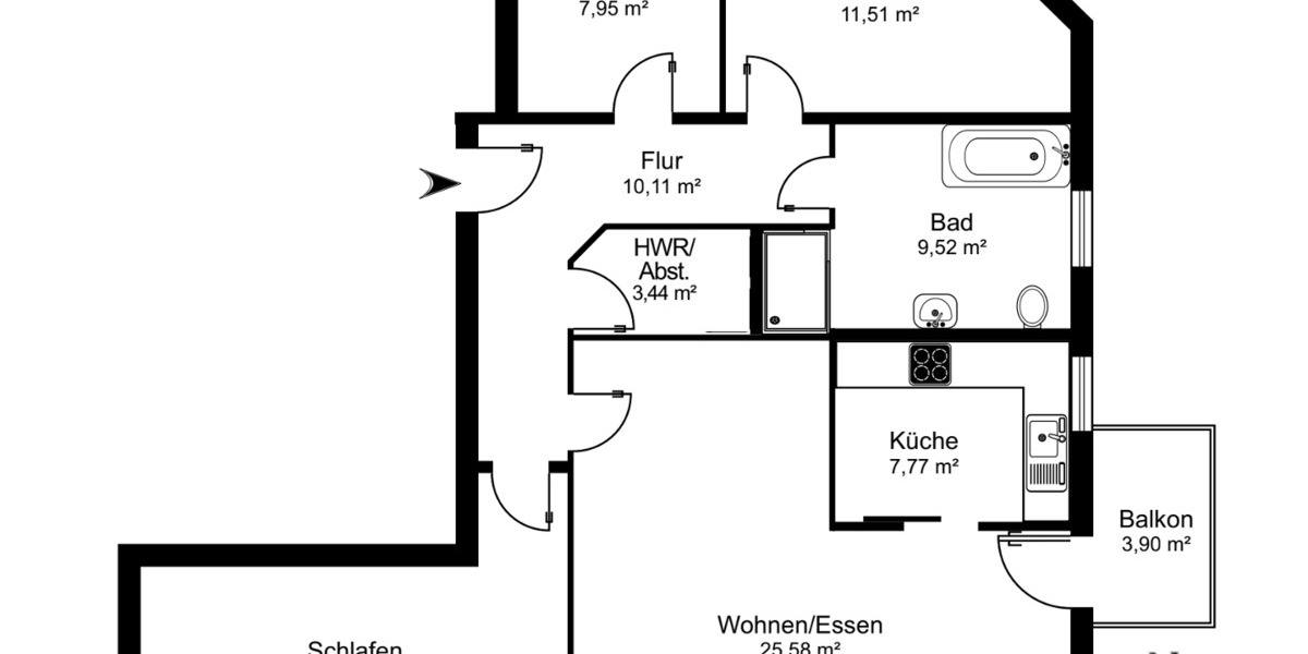 Etagenwohnung Frankfurt (Oder) Frankfurt - 4 Zimmer, 97 m&sup2;, 334.650&euro; | Angebot:25750198