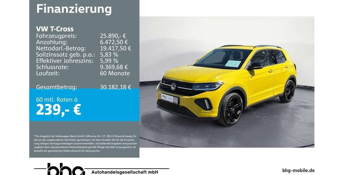 VW T-Cross 7.948 km 25.890 &euro; Balingen 72336