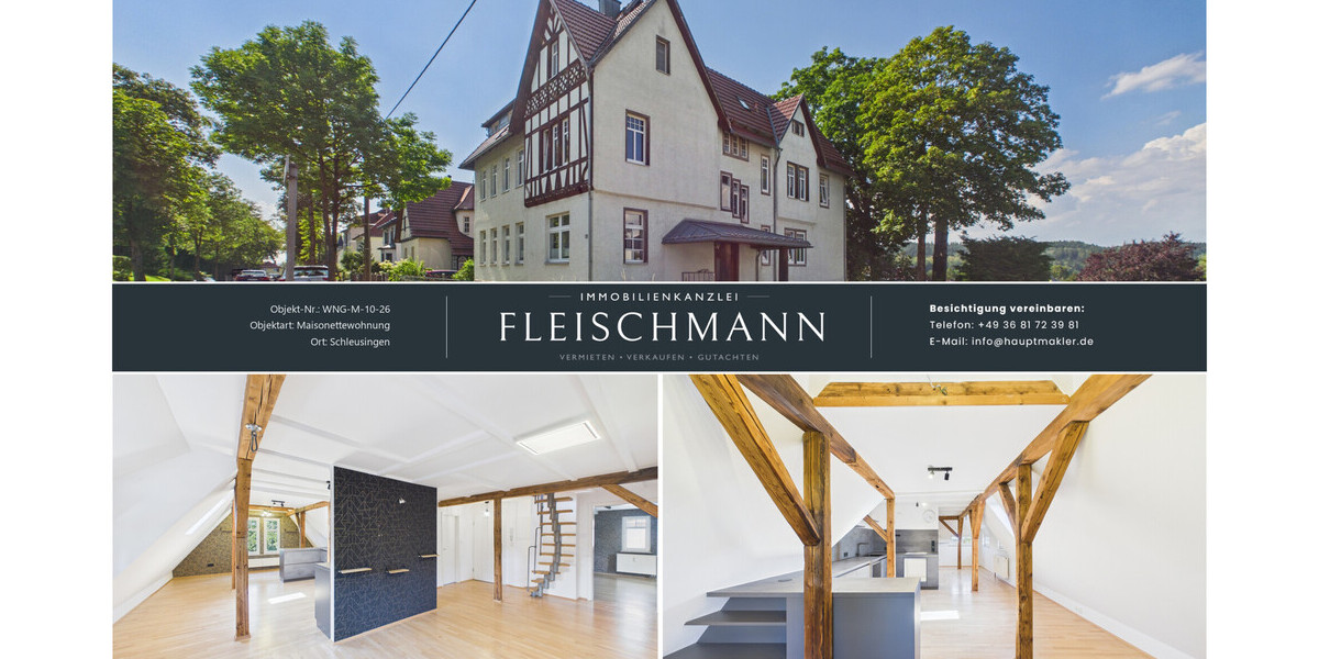 Maisonettewohnung im schönen Schleusingen mit Gartennutzung - 3- Schleusingen | Angebot:27013359