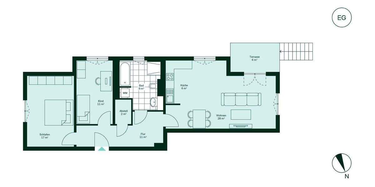 Etagenwohnung Zossen Finkenherd - 3 Zimmer, 86 m&sup2;, 354.900&euro; | Angebot:25957396
