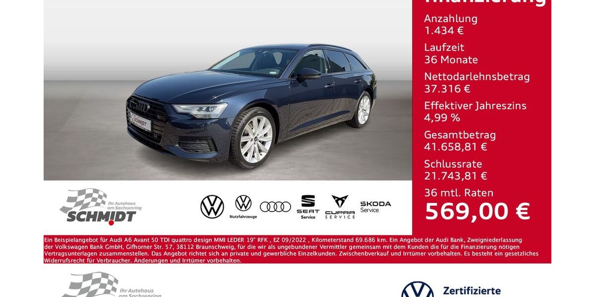 Audi A6 69.686 km 36.975 &euro; Bernsdorf 09337