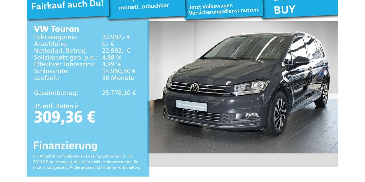 VW Touran 41.496 km 22.992 &euro; Mannheim 68309