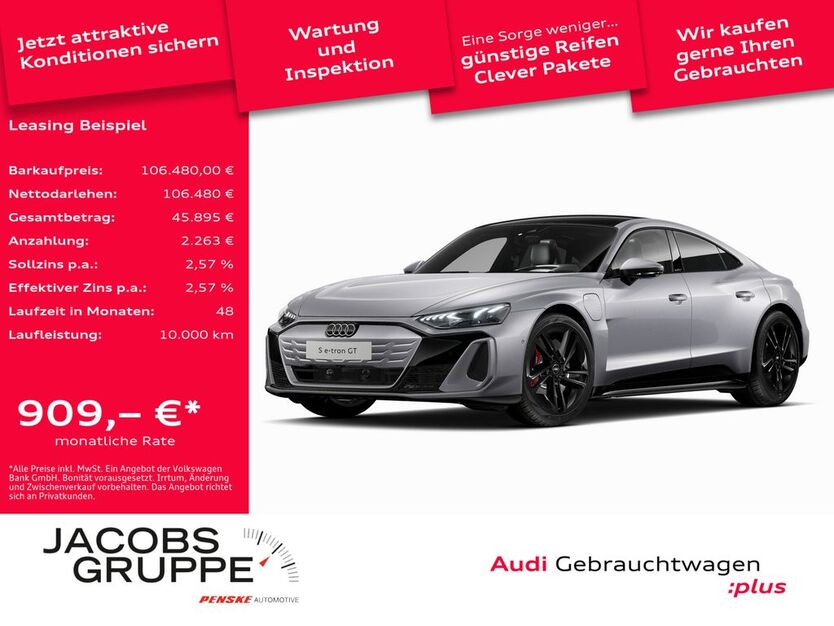 Audi e-tron GT 9.048 km 106.480 € Mönchengladbach 41066