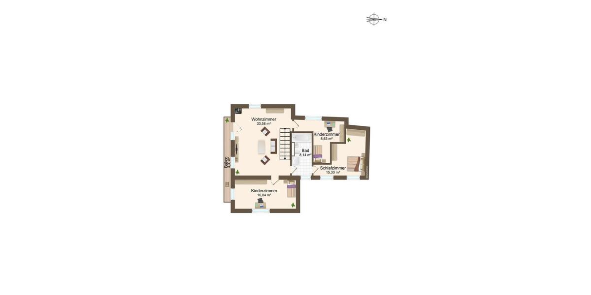 Einfamilienhaus Dorfhain - 5.5 Zimmer, 155 m&sup2;, 1.950&euro; | Angebot:25156302