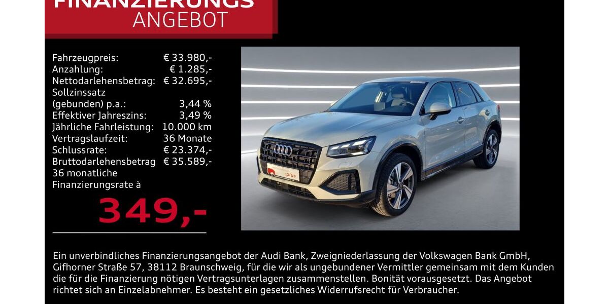 Audi Q2 5.260 km 33.980 € Ingolstadt 85057