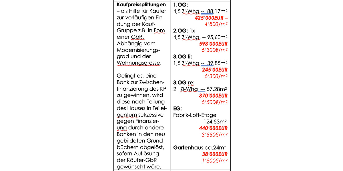 Gewerbeobjekt Freiburg im Breisgau Günterstal - 2 Zimmer, 124 m&sup2;, 249.000&euro; | Angebot:26596711