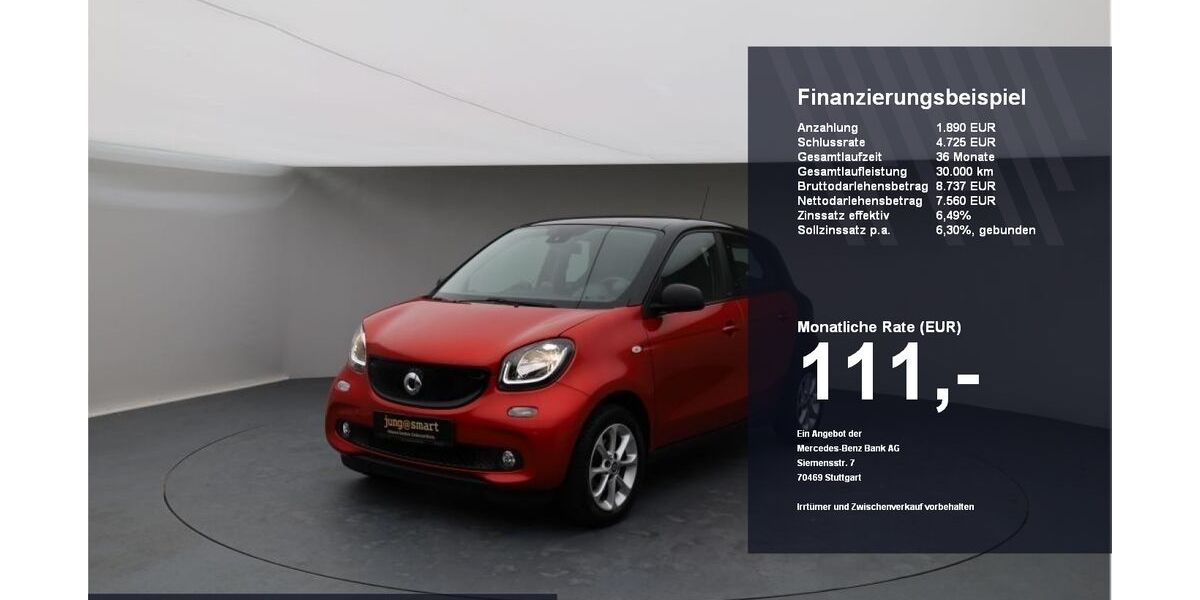 Smart ForFour 113.950 km 9.450 &euro; Ebersberg 85560