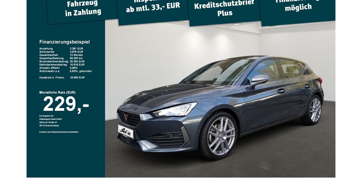 Cupra Leon 89.000 km 18.999 &euro; Lindenberg 88161