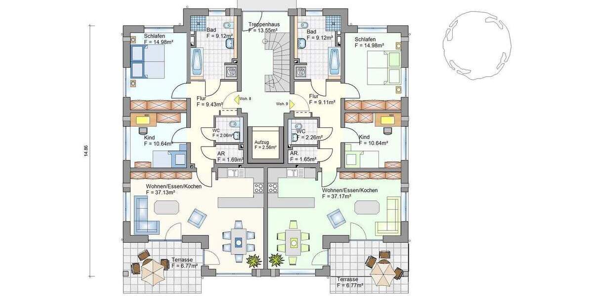 Etagenwohnung Rödental Oeslau - 3 Zimmer, 385.100&euro; | Angebot:25744924