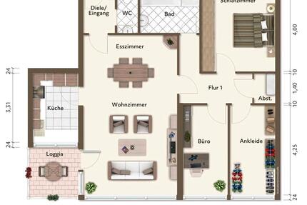 4 Zimmer Wohnung in 1A Lage ohne Makler 4 zimmer