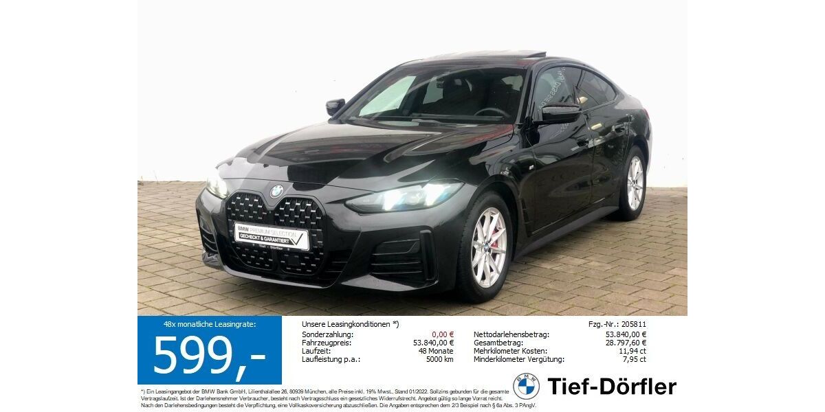 BMW 430 Gran Coupé 25.597 km 47.590 € Marktsteft 97342