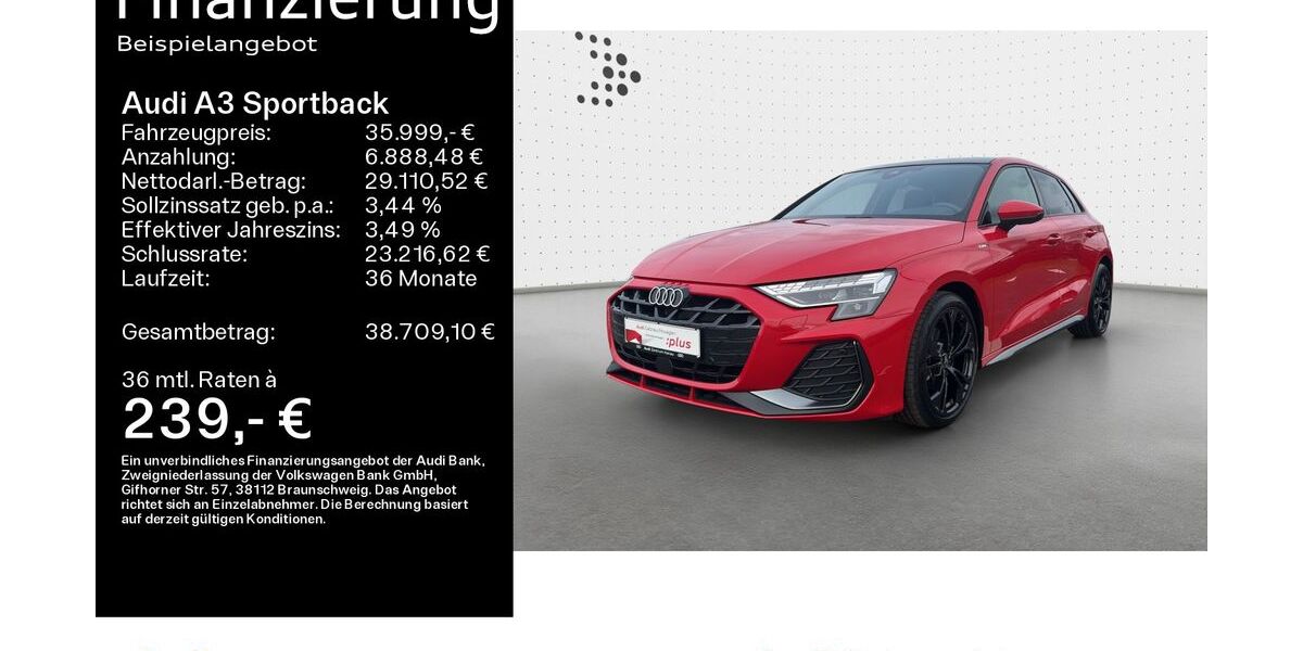 Audi A3 8.600 km 35.999 &euro; Hanau 63452