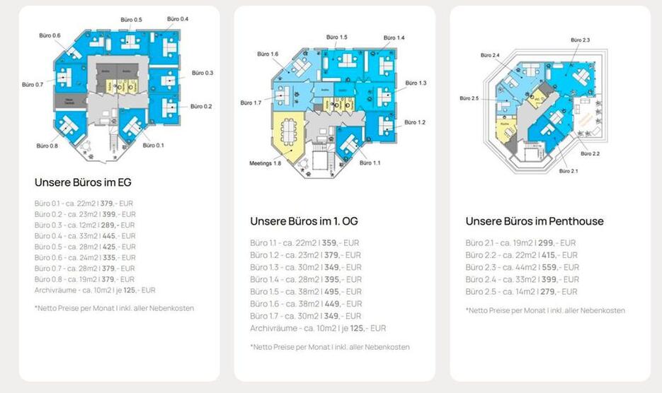Büro mieten in Bergheim – moderne Büroräume ab 299 €Monat zimmer