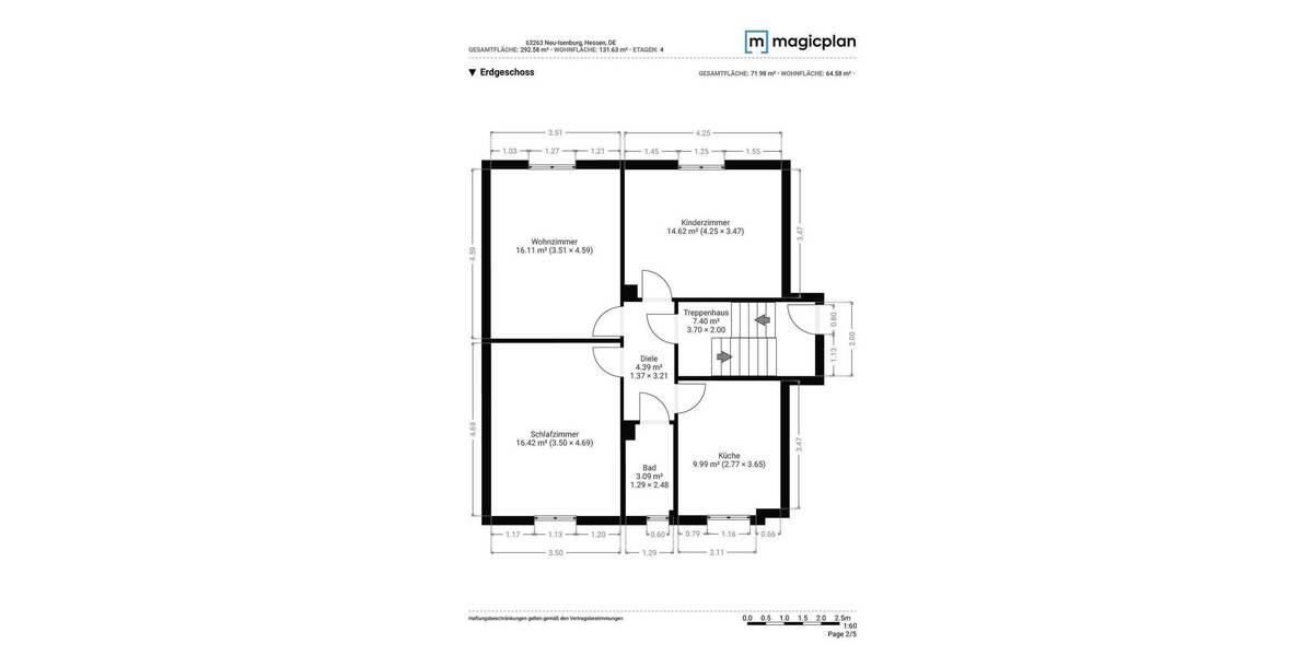 Doppelhaushälfte Neu-Isenburg Isenburg - 6 Zimmer, 131 m&sup2;, 699.900&euro; | Angebot:26310037