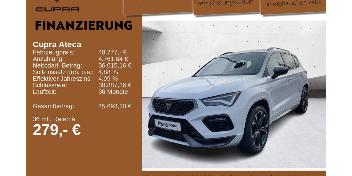 Cupra Ateca 6.300 km 49.280 &euro; Neu-Ulm 89231