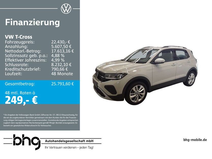 VW T-Cross 10.308 km 22.430 € Albstadt 72458