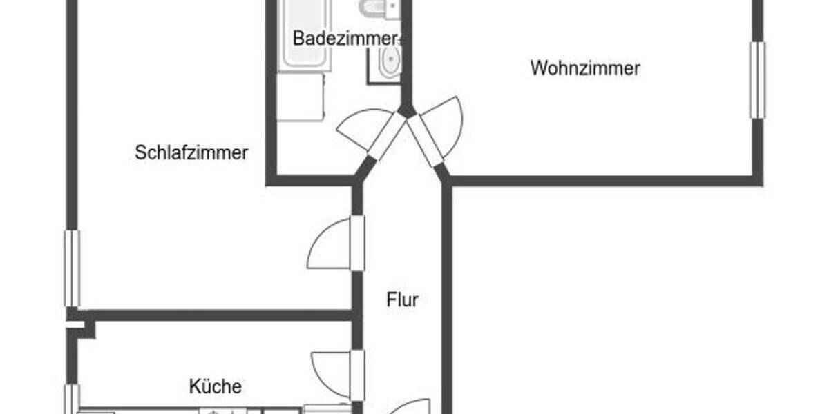 Etagenwohnung Magdeburg Sudenburg - 2 Zimmer, 54 m&sup2;, 66.000&euro; | Angebot:26259285
