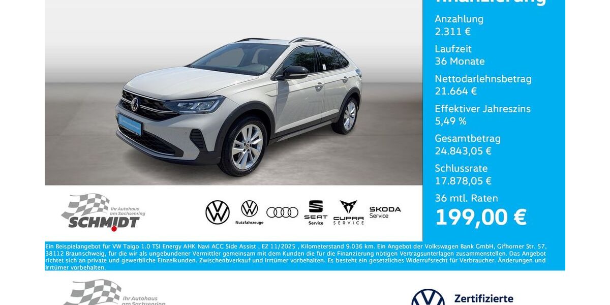 VW Taigo 9.036 km 23.975 &euro; Bernsdorf 09337